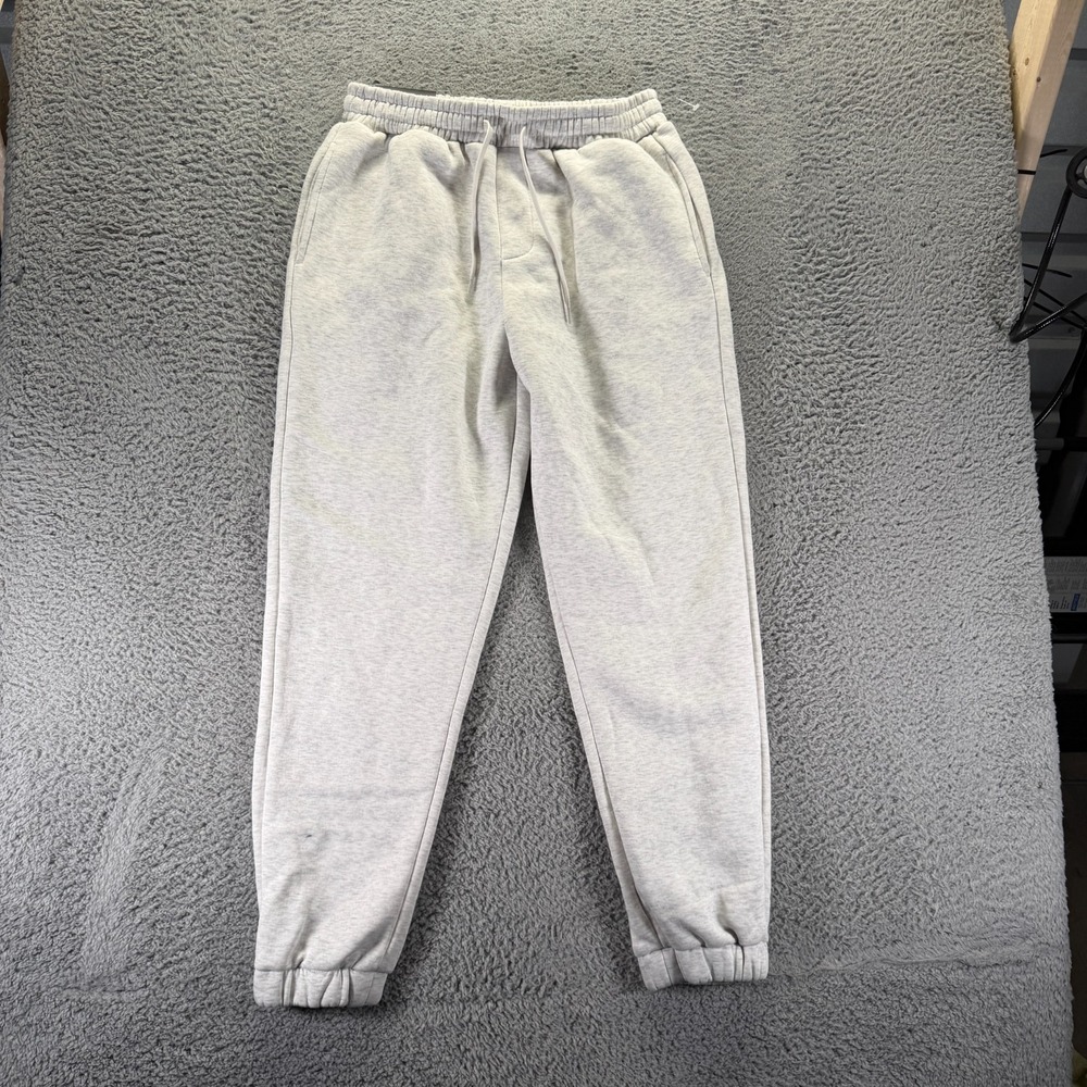 Hudson & Barrow Sweatpant Mens XL Gray Cotton Jogger Tapered Running Gym Sports